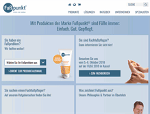 Tablet Screenshot of fusspunkt.de